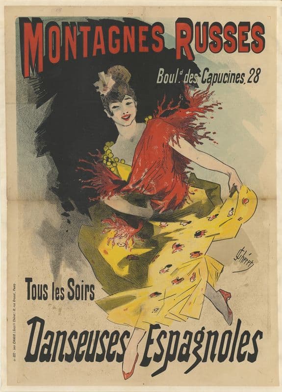 Montagnes russes. Tous les soirs Danseuses espagnoles as a canvas print