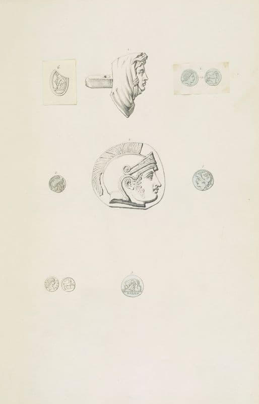 Monuments antiques dessinés Pl.065 (1830-1866) as a canvas print