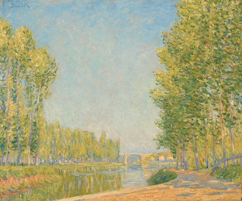 Moret, effet de soleil as a canvas print