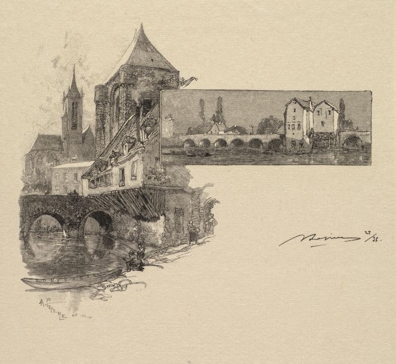 Moret, the Wood-Mill as a canvas print