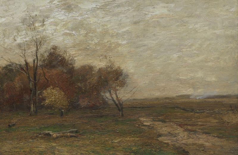 Morning in October as a canvas print