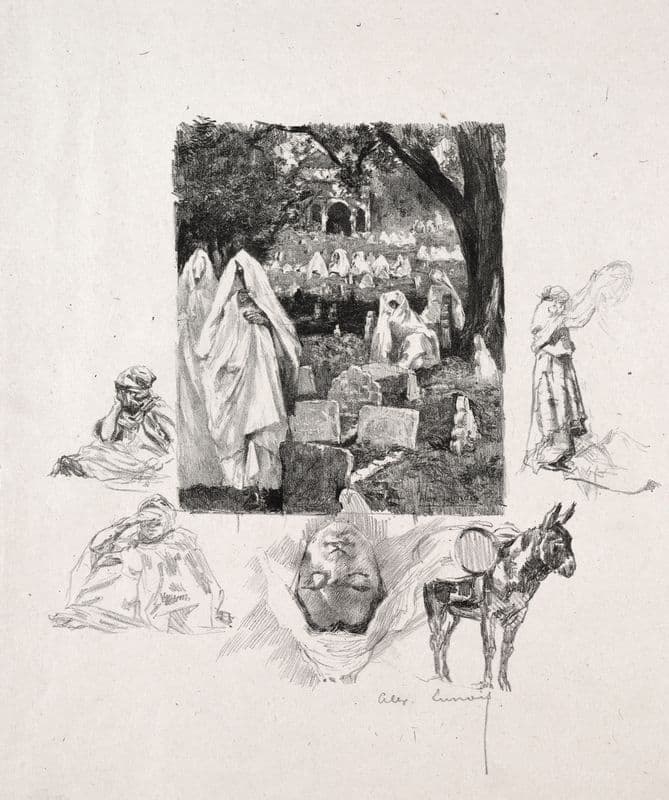 Moroccan Sketches as a canvas print