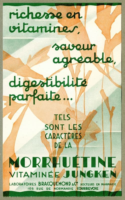 Morrhuétine (1910-1950) as a canvas print