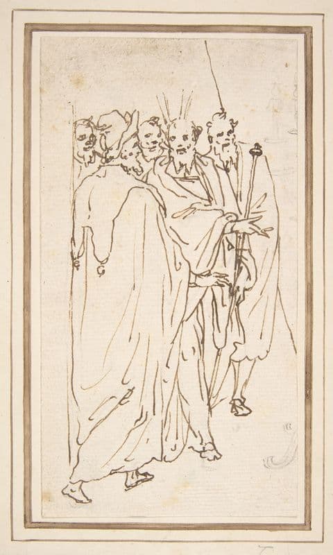 Moses and Other Figures (1570–80) as a canvas print