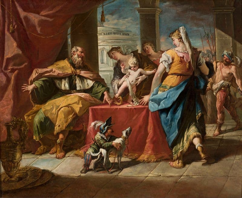 Moses trampling on the Pharaoh’s crown (1740-1747) as a canvas print