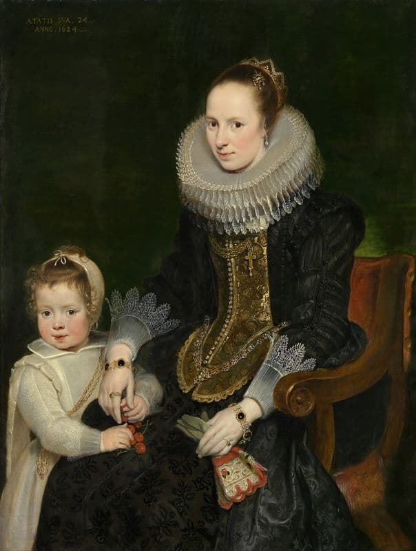 Mother and child as a canvas print