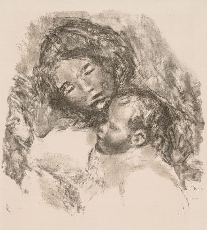 Motherhood (c. 1912) as a canvas print