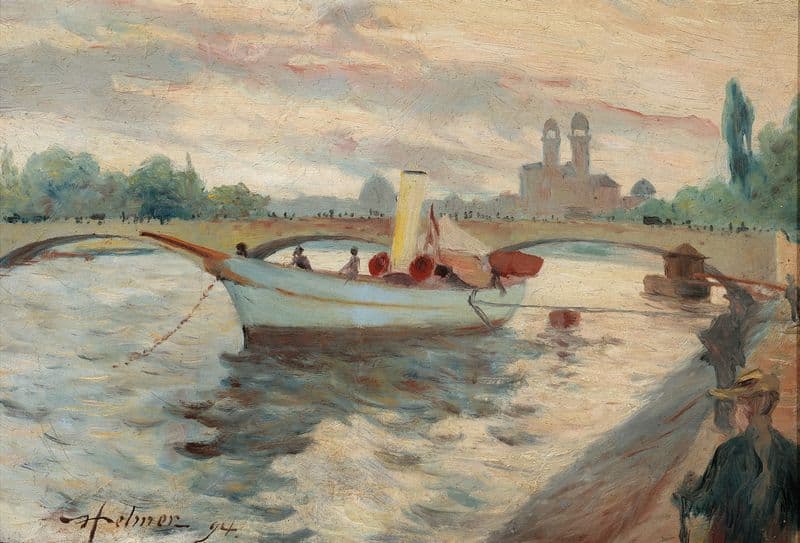 Motif from the Seine as a canvas print