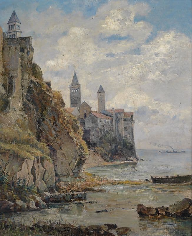 Motiv von der Insel Rab as a canvas print