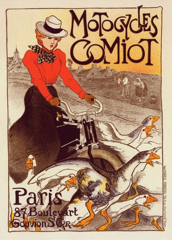 Motocycles Comiot as a canvas print