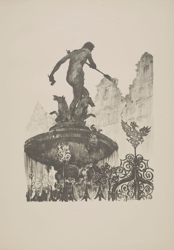 Motywy architektury polskiej. Z. 5, Gdańsk Pl.14 as a canvas print
