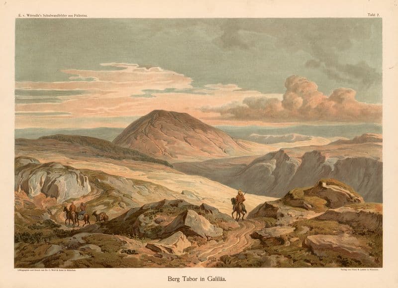 Mount Tabor in Galilee as a canvas print