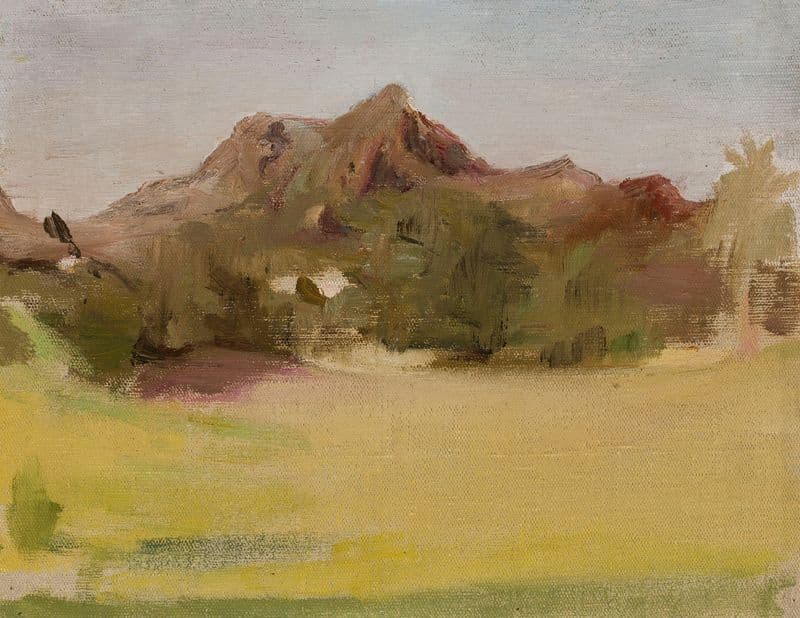 Mountain landscape. From the journey to India as a canvas print