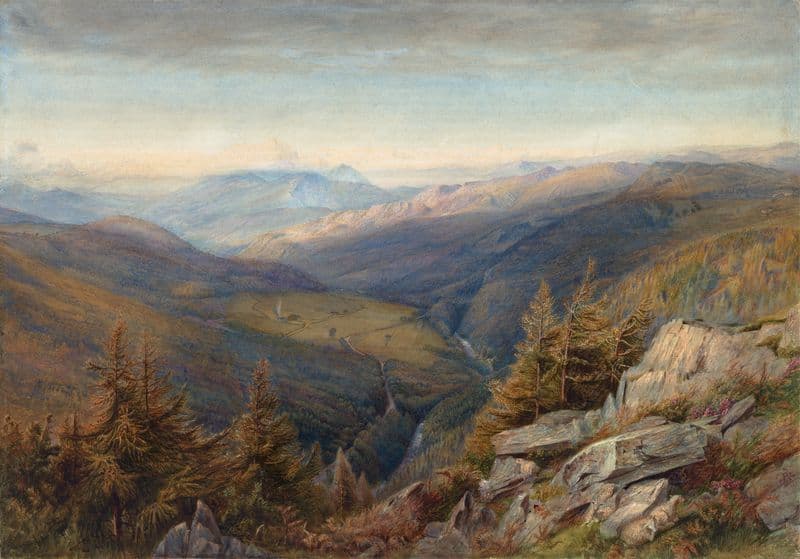 Mountain View (1863-67) as a canvas print
