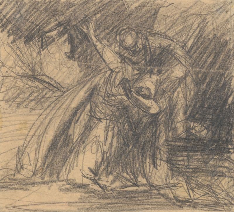 Mourning Woman (1940–1944) as a canvas print