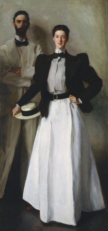 Mr. and Mrs. I. N. Phelps Stokes as a canvas print