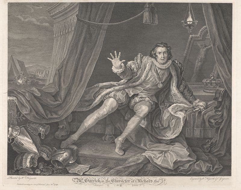 Mr. Garrick in the Character of Richard III as a canvas print