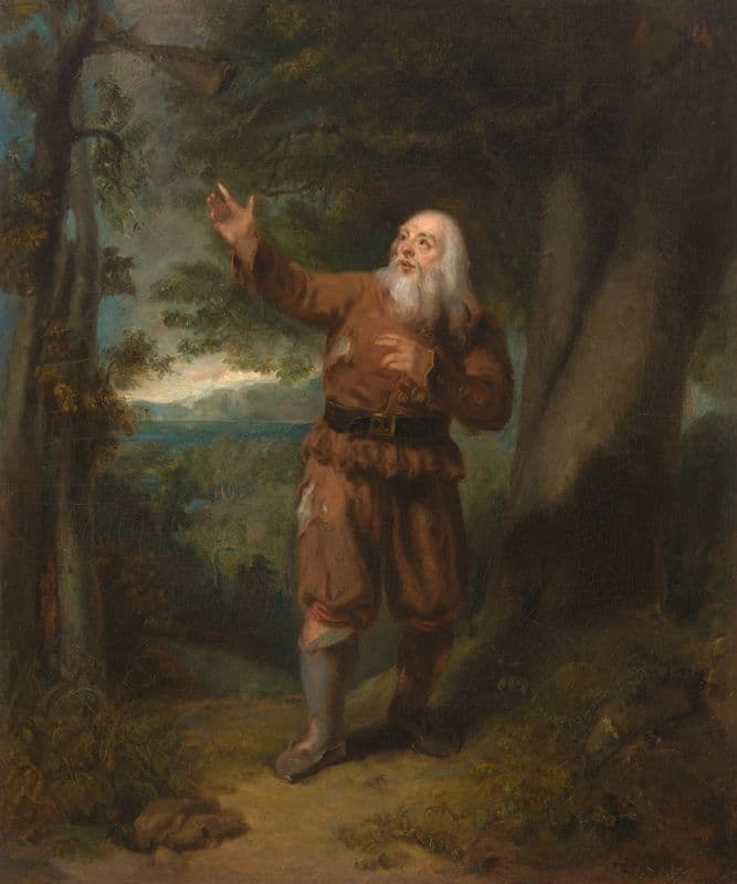 Mr. Hackett, in the Character of Rip Van Winkle (c. 1832) as a canvas print