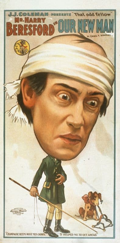Mr. Harry Beresford in Our new man as a canvas print