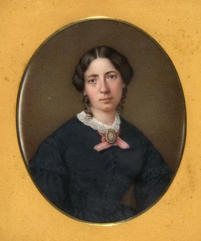 Mrs. Henry B. Bounetheau (Julia Clarkson Du Pré) (ca. 1850) as a canvas print