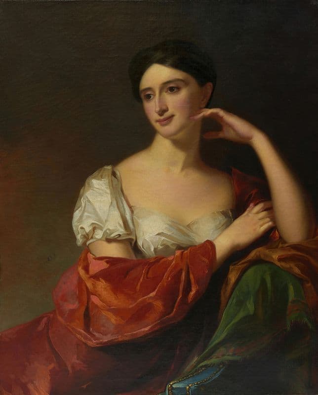 Mrs. John Redman Coxe (Sarah Cox) as a canvas print