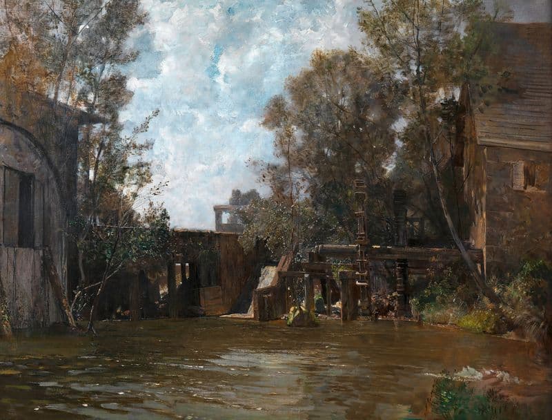 Mühle in Plankenberg (1889–1891) as a canvas print