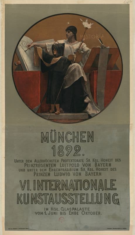 München 1892. VI internationale Kunstausstellung as a canvas print