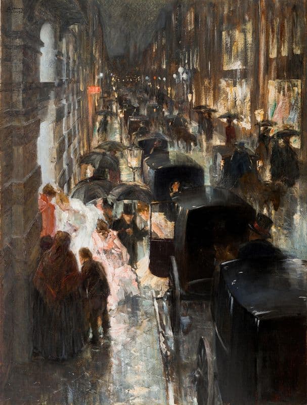 München – Auf dem Weg zum Ball as a canvas print
