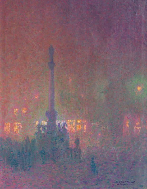 München bei Nacht – Marienplatz as a canvas print