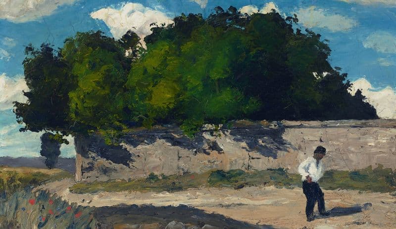 Mur de jardin (circa 1867-1868) as a canvas print