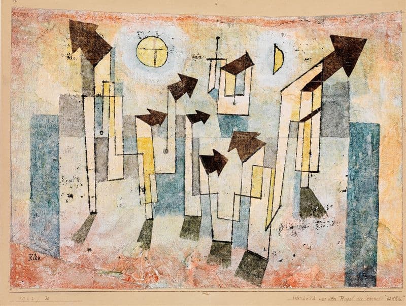 Mural from the Temple of Longing as a canvas print