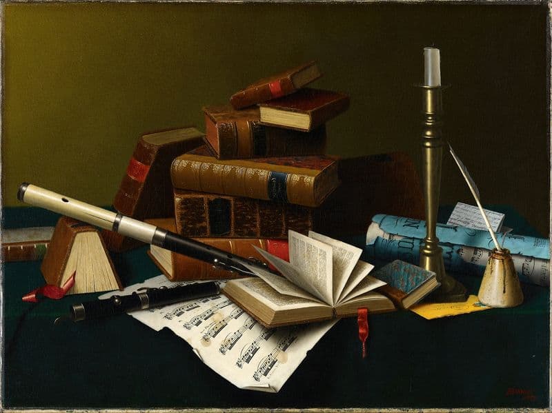 Music and Literature as a canvas print
