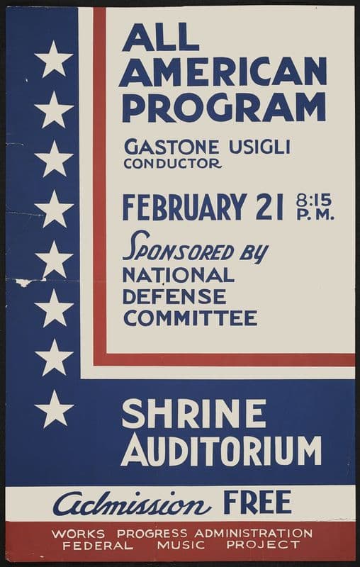 Music Project (All American Program) (1934-1943) as a canvas print
