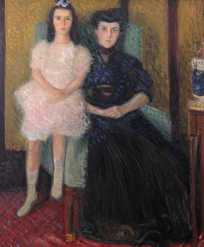 Mutter und Tochter as a canvas print