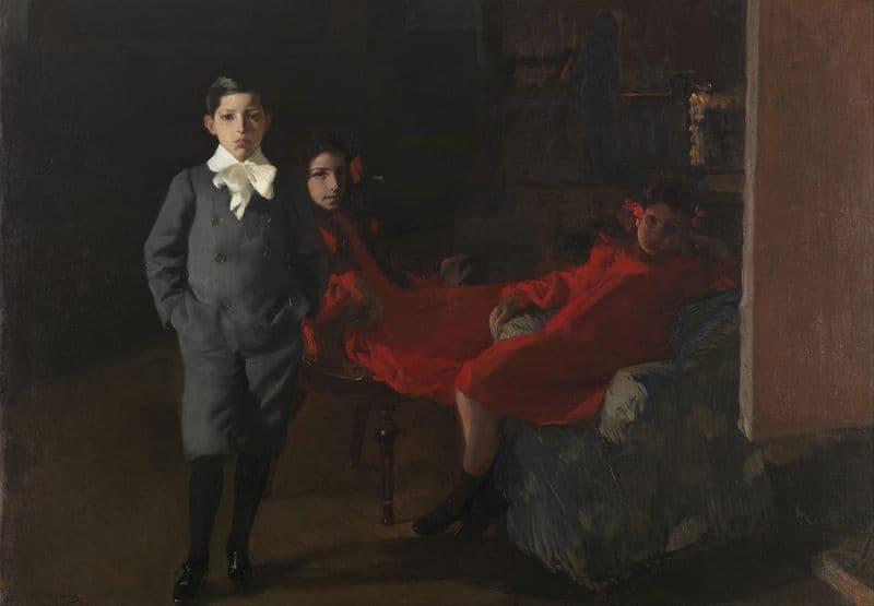 My children as a canvas print