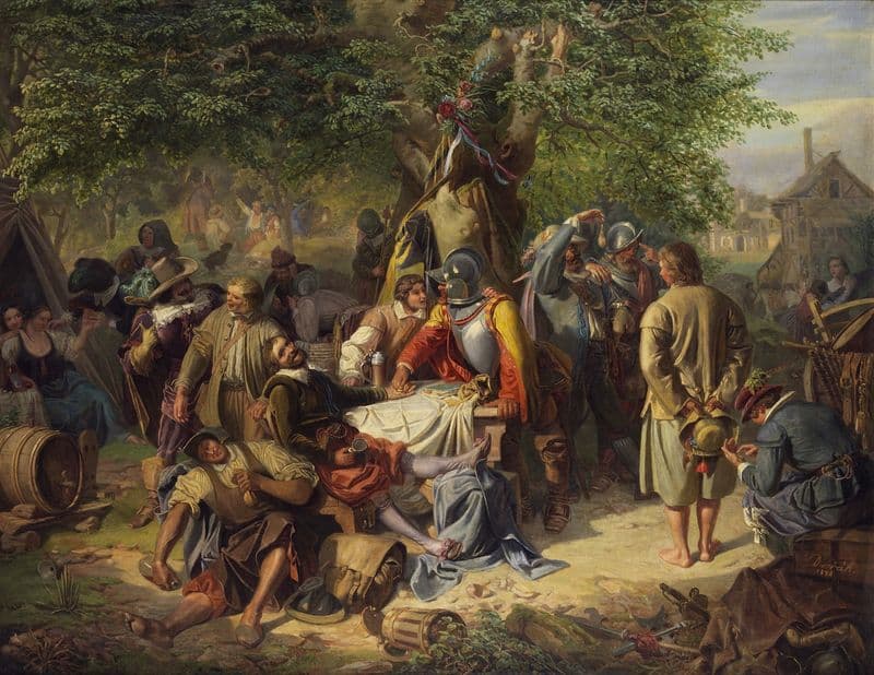 Nach der Plünderung as a canvas print