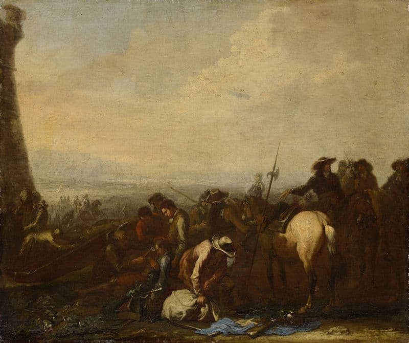 Nach der Schlacht as a canvas print