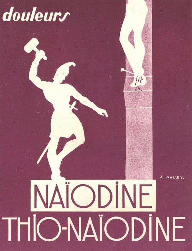 Naiodine (1910-1950) as a canvas print