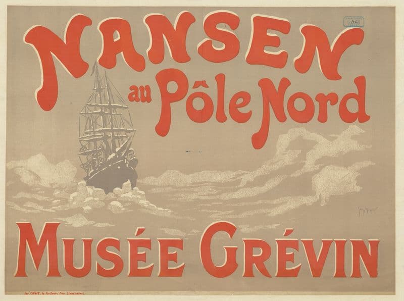 Nansen au Pôle nord. Musée Grévin as a canvas print