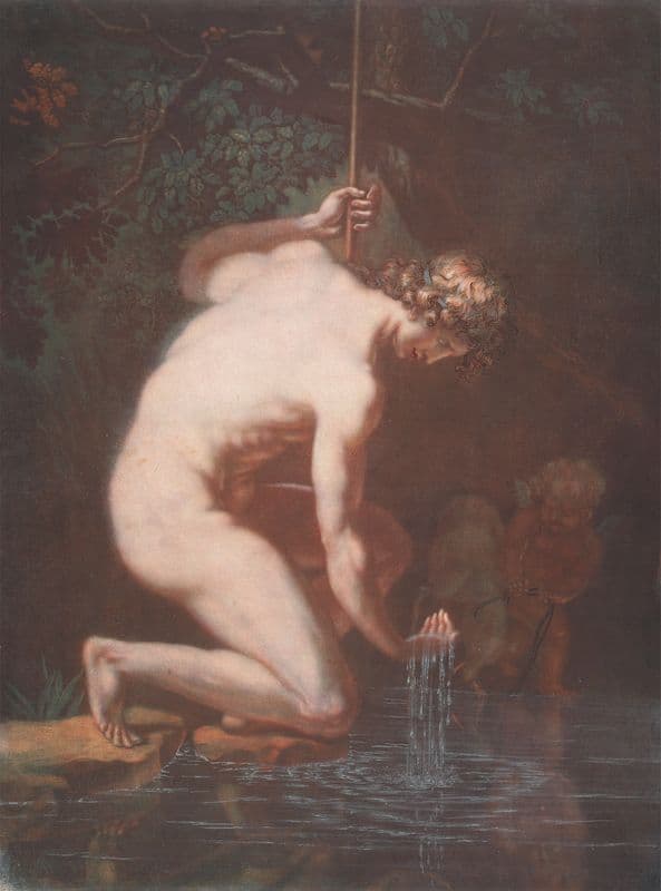 Narcissus (c.1714) as a canvas print