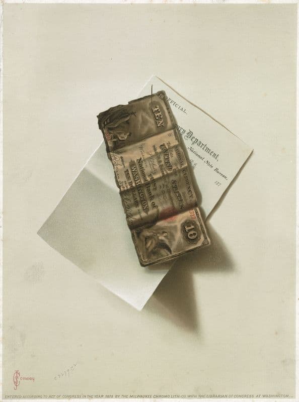 National currency as a canvas print