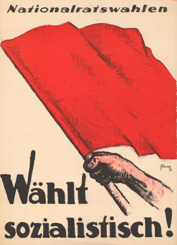 Nationalratswahlen – Wählt sozialistisch! as a canvas print
