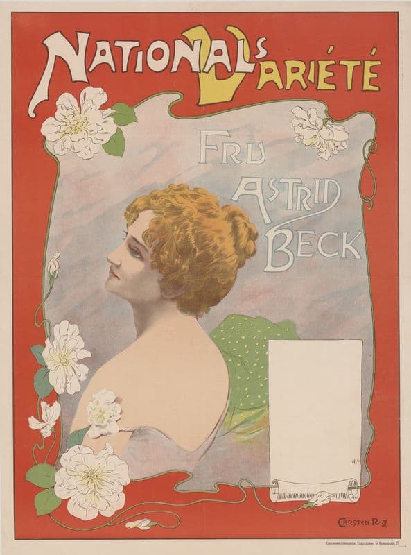 National’s Variété – Fru Astrid Beck as a canvas print