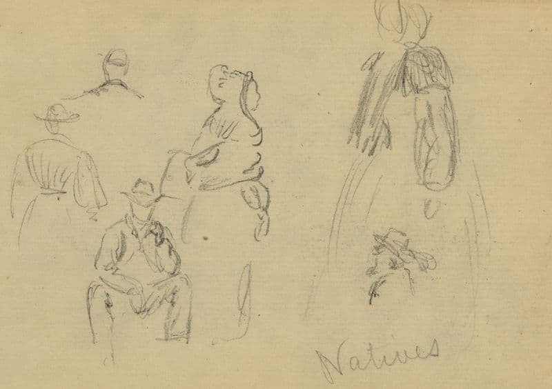 Natives (1860-1865) as a canvas print