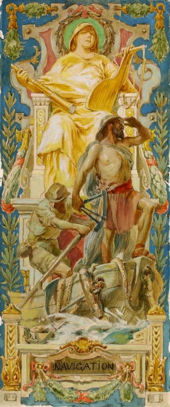 Navigation (ca. 1916) as a canvas print