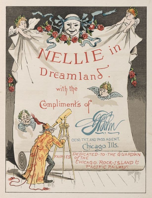 Nellie in dreamland, with the compliments of E. St. John as a canvas print
