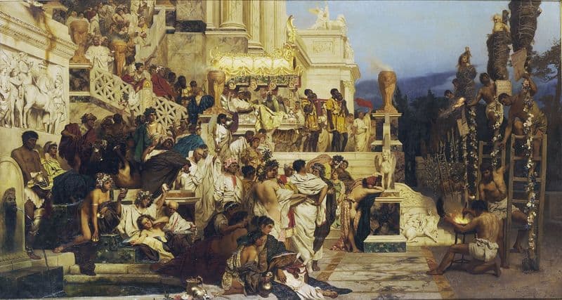 Nero’s Torches as a canvas print