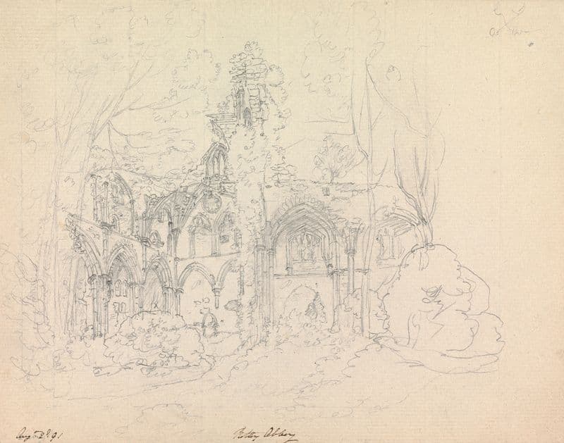 Netley Abbey, Hampshire, England as a canvas print