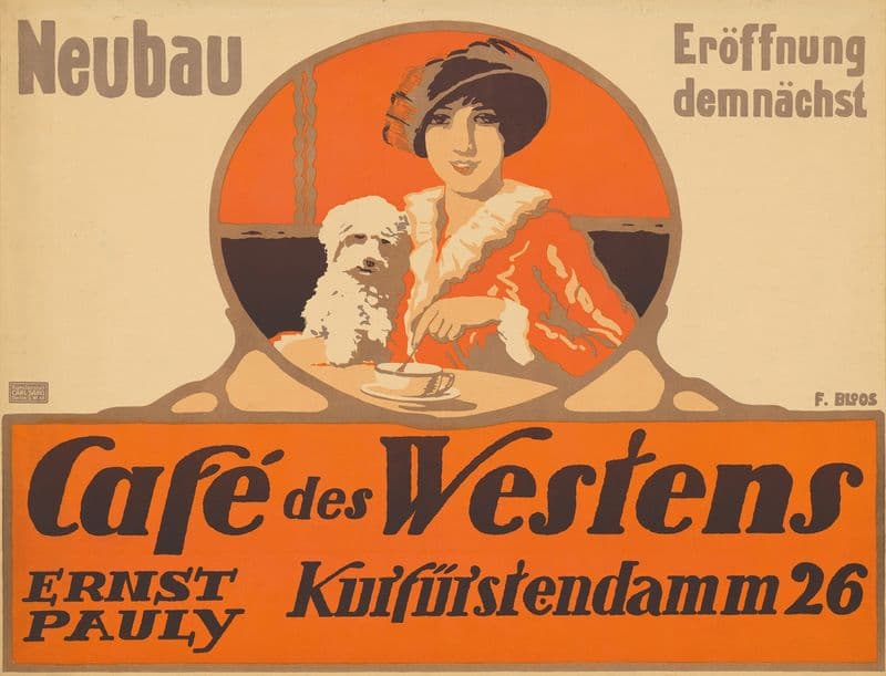Neubaueröffnung Café des Westens as a canvas print