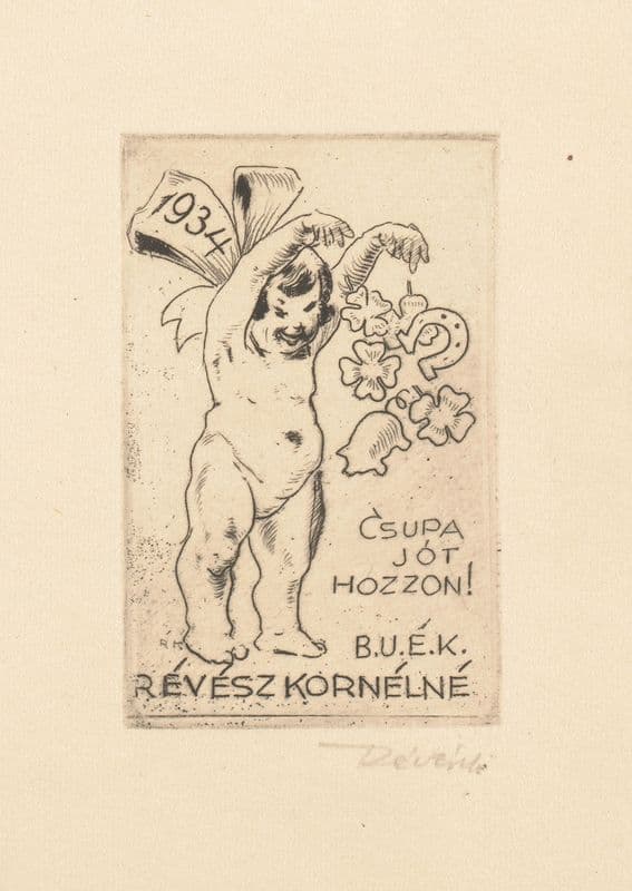 New Year’s greeting from Kornél Révész as a canvas print
